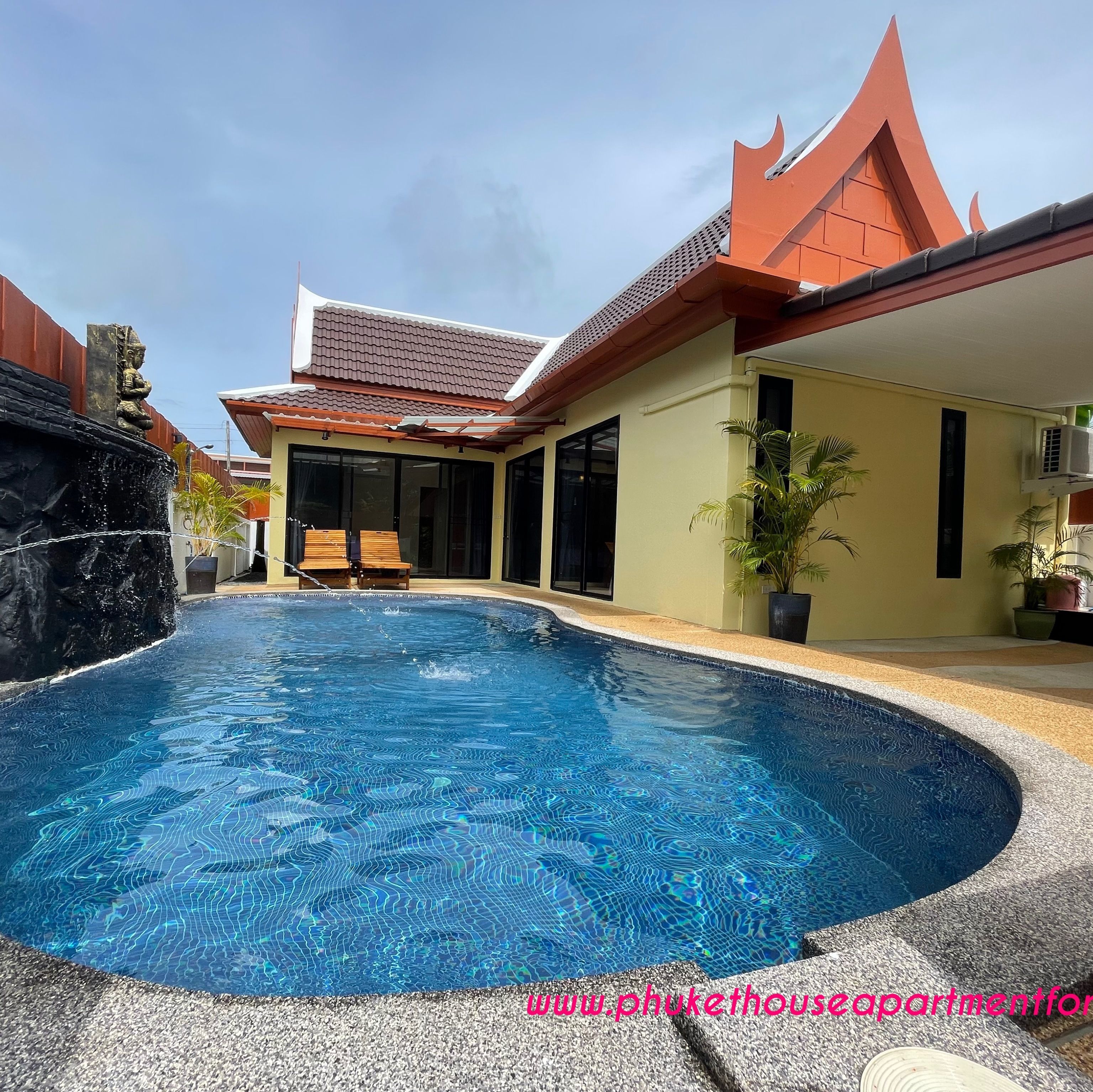 2 Bedrooms house with private pool for rent/ Baan Poon , Thalang