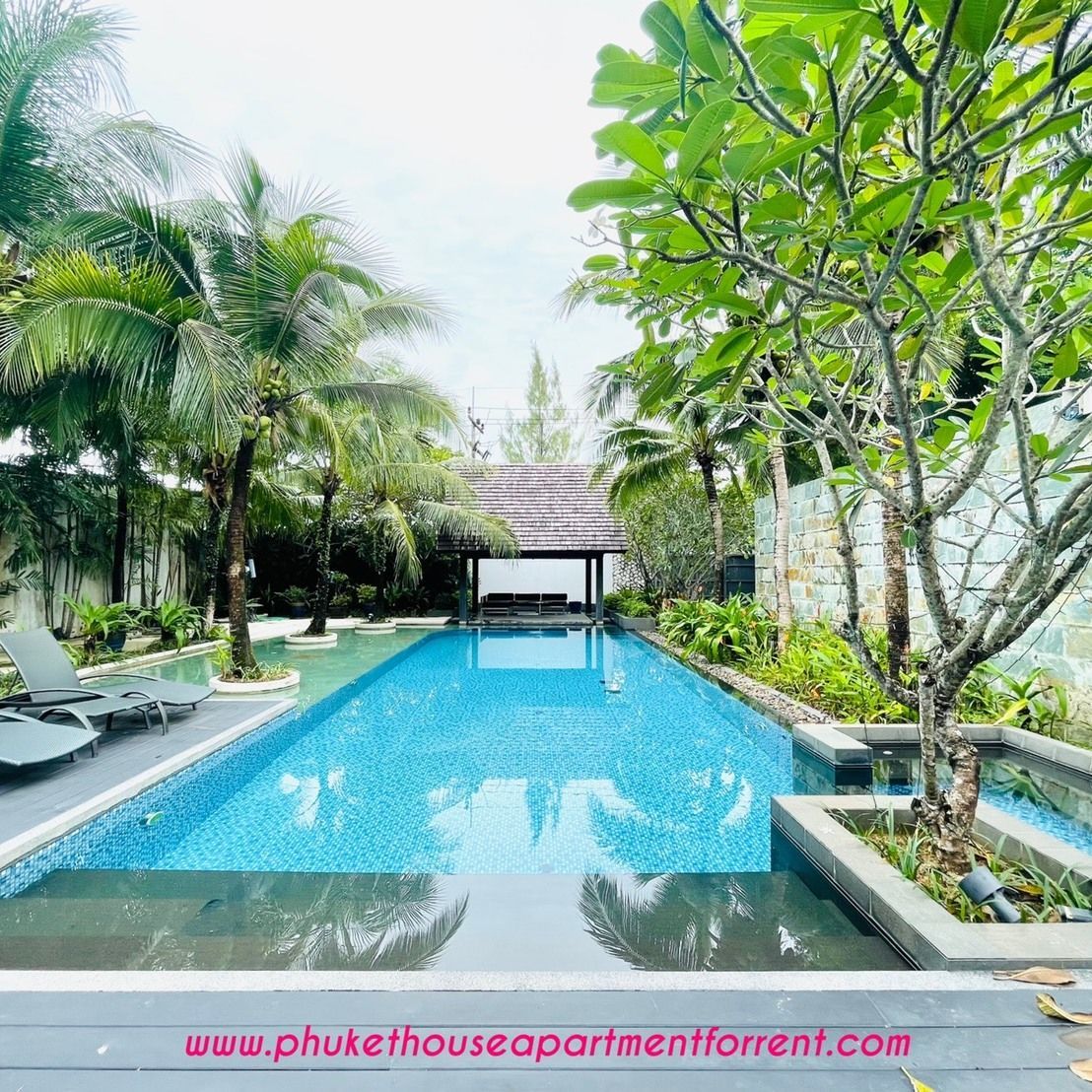 3 Bedrooms Villa with big private pool and huge area for rent. Located at Kok- Tanode, Layan Beach